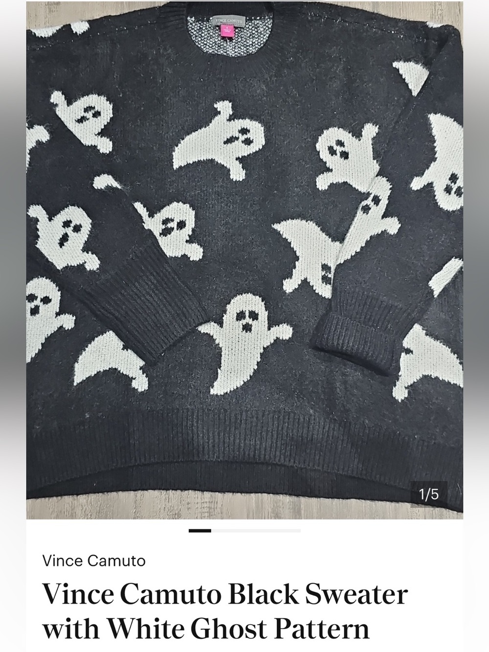 Women’s Vince Camuto sweaternew with Tag black-and-white